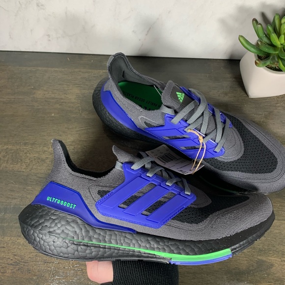 adidas UltraBOOST 21 Grey Black - Picture 9 of 10